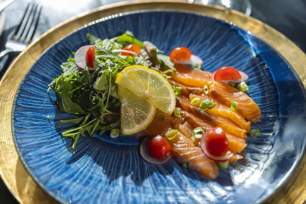 A salmon dish from restaurant BØFF